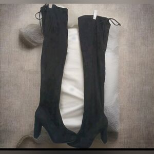 No Doubt Black Over The Knee Boots Size 8
